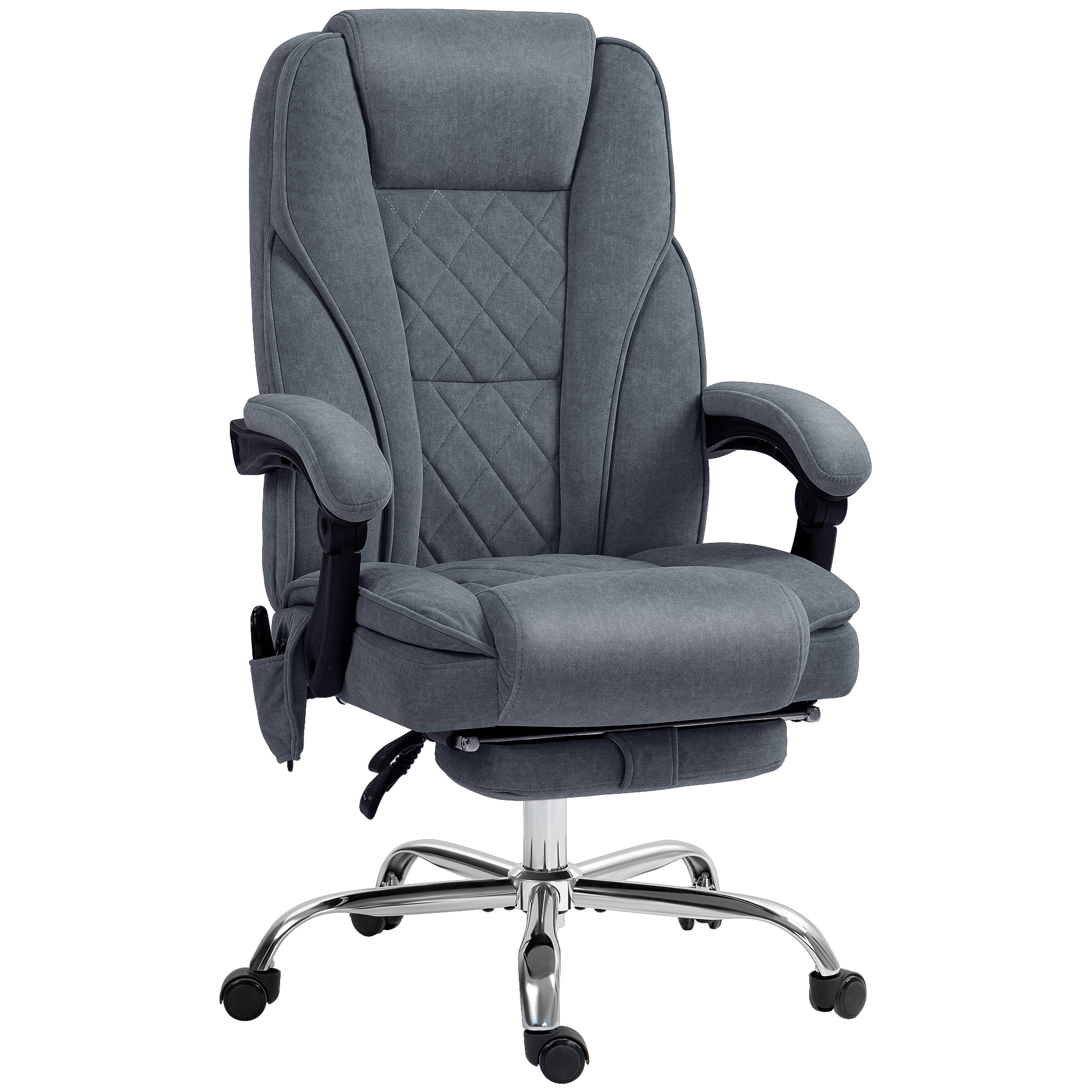 VONSETTA Massage Office Chair Heated Reclining Computer Chair Dark Grey - Life Essentials