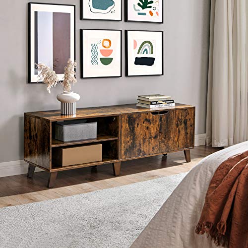 TV Cabinet with 2 Doors - Rustic Brown - Indigo Home