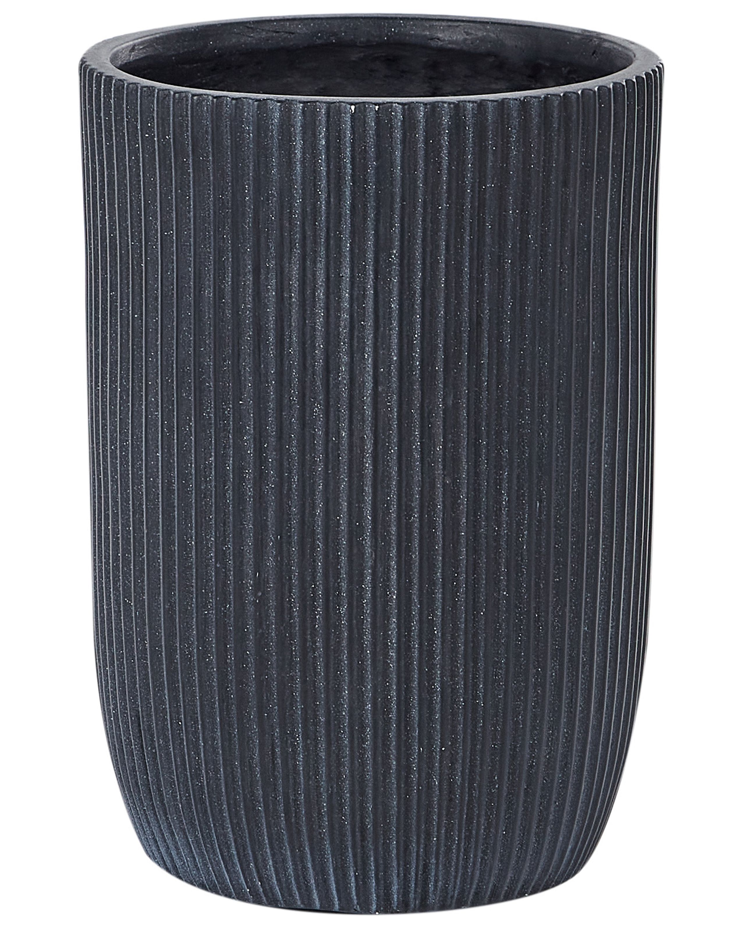 Plant Pot 25cm Black - Gemini Interiors