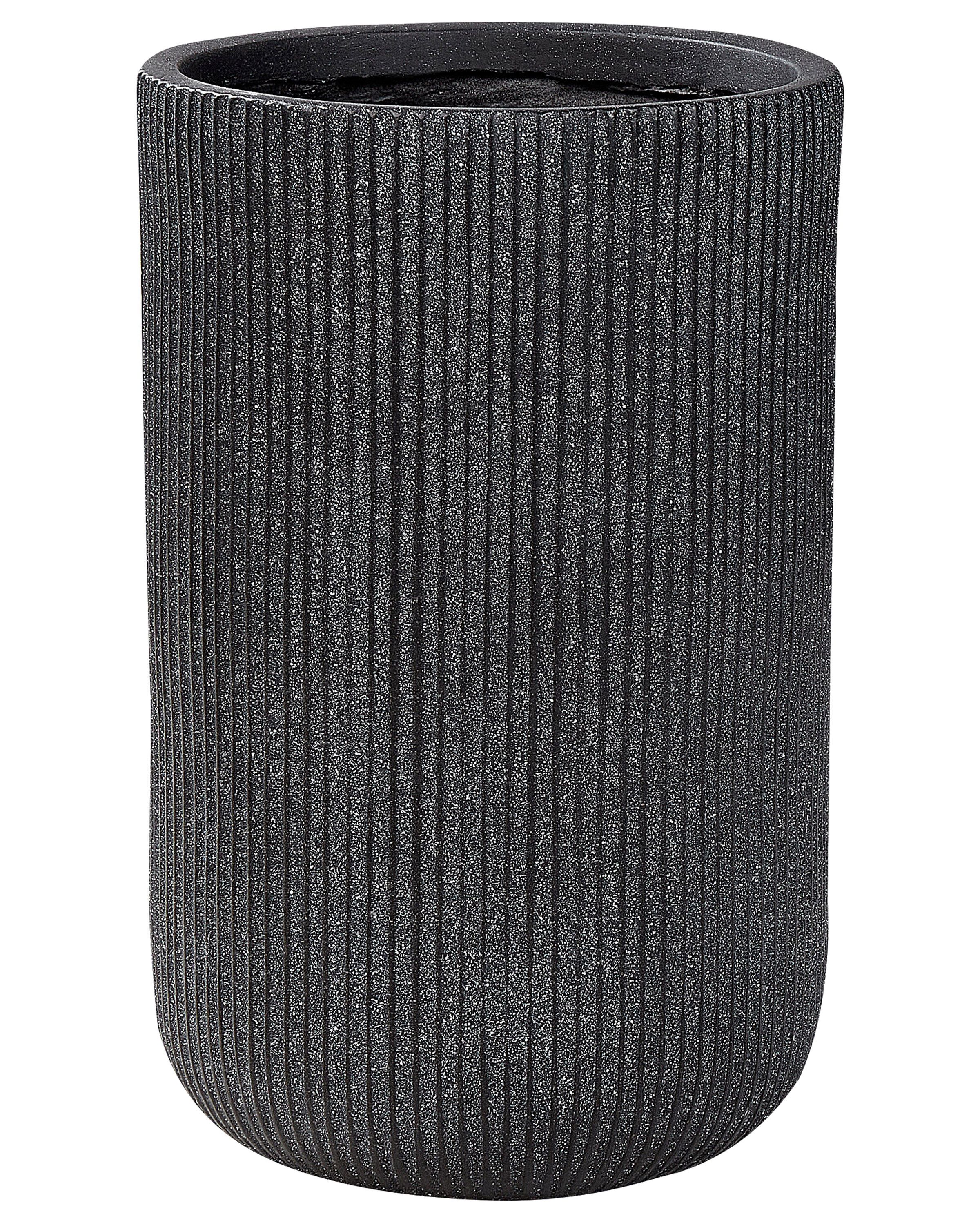 Plant Pot 30cm Black - Gemini Interiors
