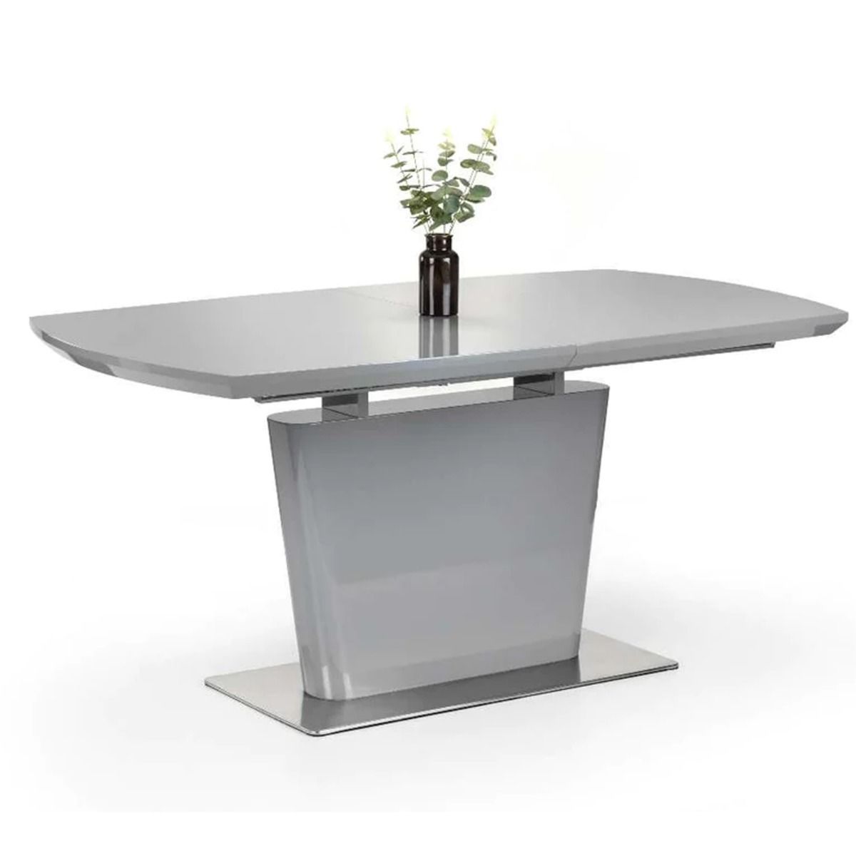 Como High Gloss Exending Table - Grey - JB Collections