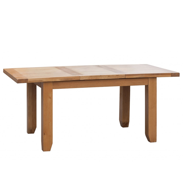 Wycombe Light Oak Finish Extending Oak Dining Table - Large - Sigrid Mills