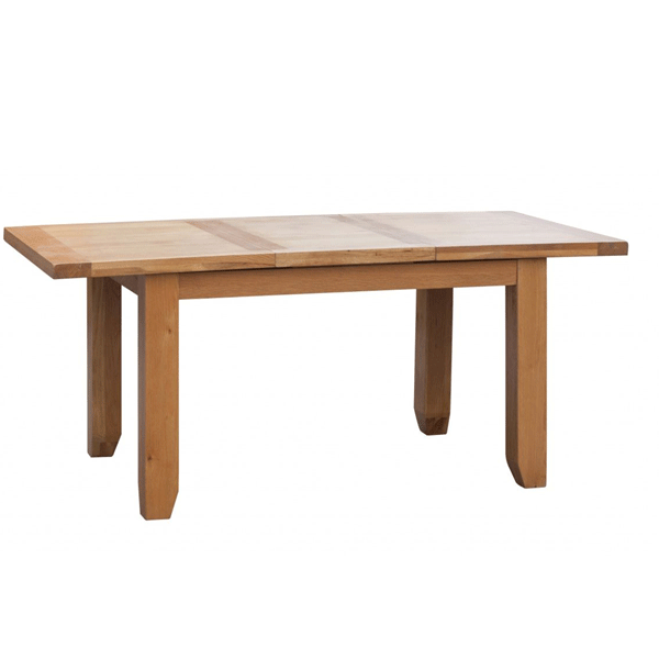 Wycombe Light Oak Finish Extending Oak Dining Table - Small - Sigrid Mills
