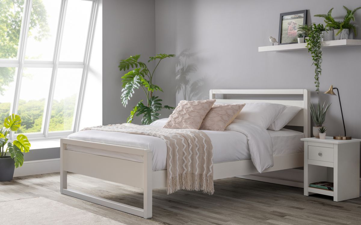 Venice Double Bed - Surf White - JB Collections
