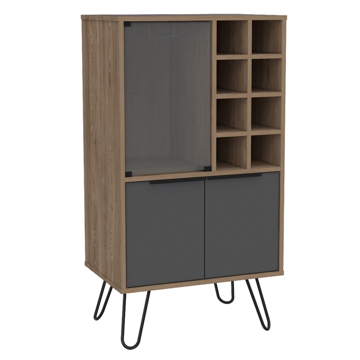 Vegas Wine Cabinet - Oak - Colton & Sawyer