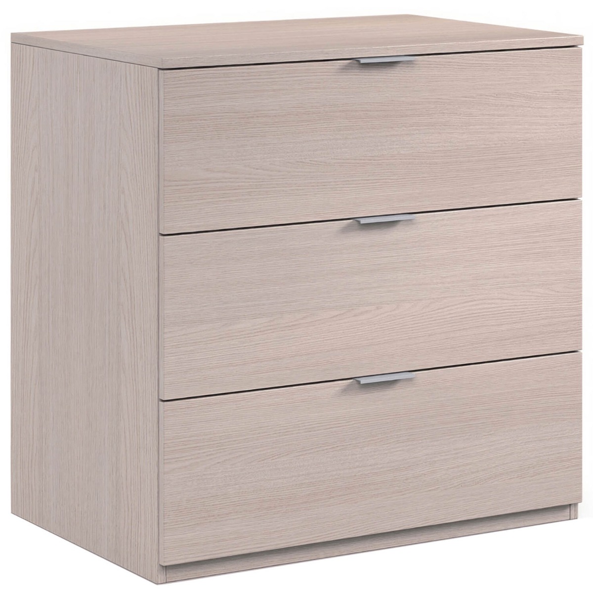 VIZELA Oak Finish Chest of Drawers - Medium-sized, 3 Drawers - Sigrid Mills
