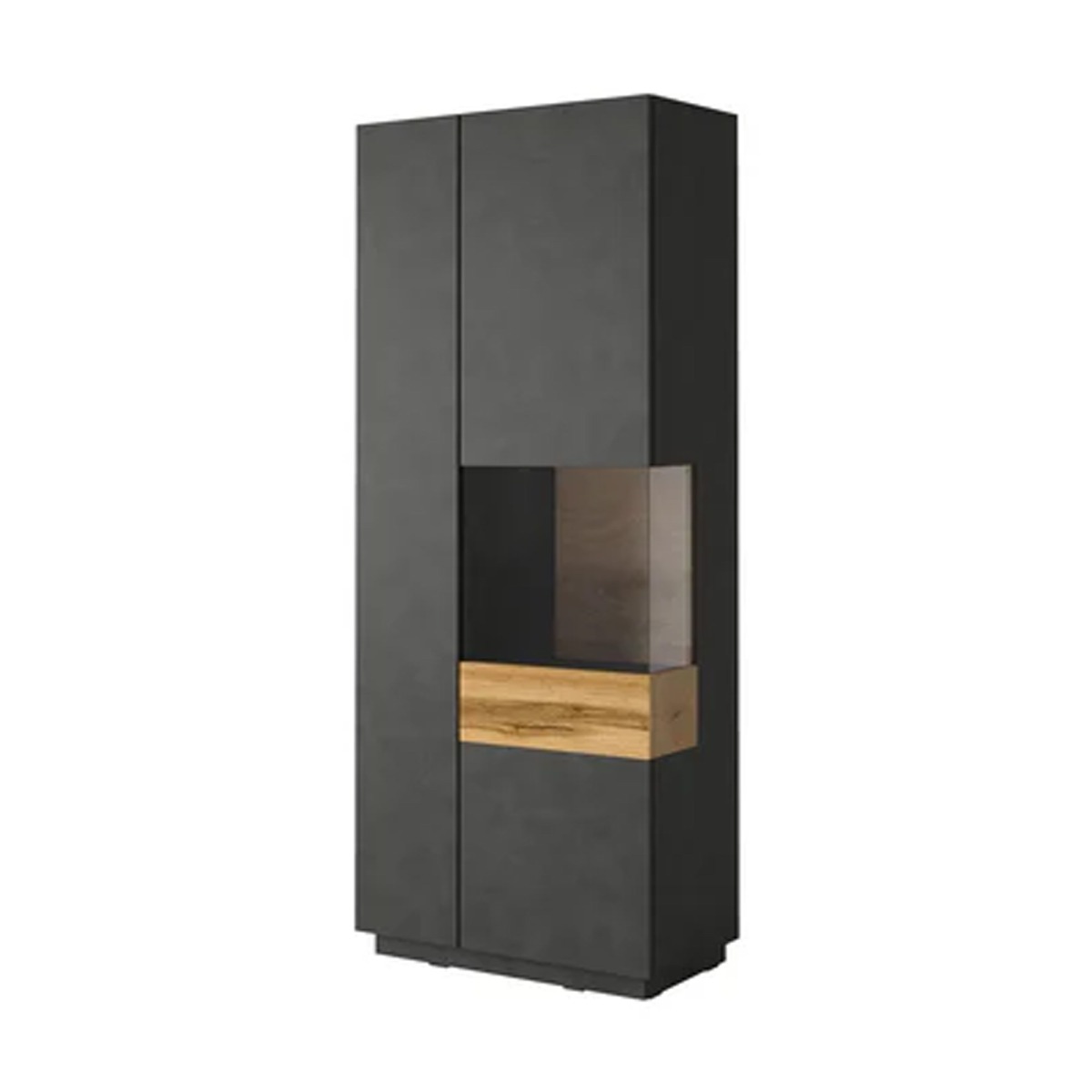 Salamandar 13 Tall Display Cabinet Right Side Wotan Oak - Matera - Art Nest