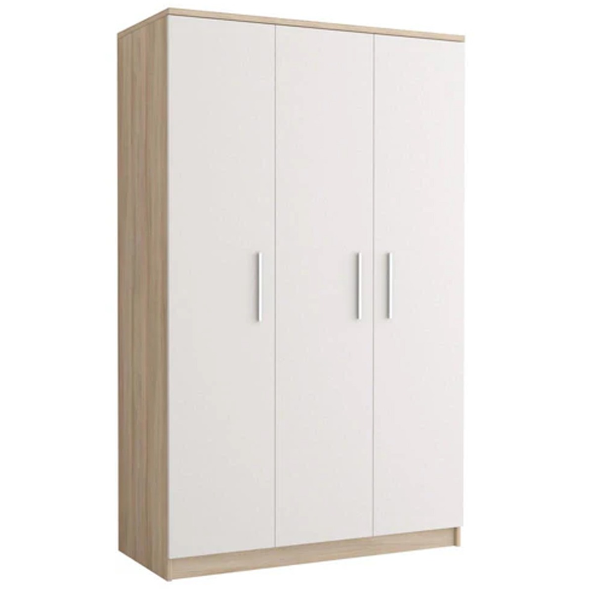 Wardrobe - ORMISTON 3 Door Wardrobe Oak Sonama 120cm - Art Nest