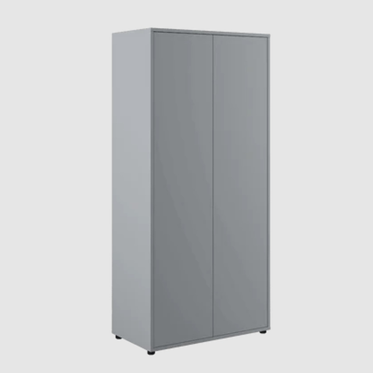 Wardrobe - DONNELL 2 Door Wardrobe Grey 101cm - Art Nest