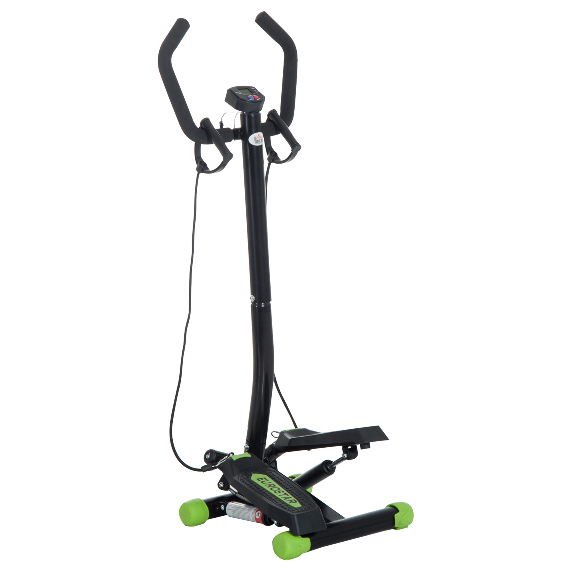 Free Stand Stepper, 40Lx48Wx118H cm-Black/Green - Life Essentials