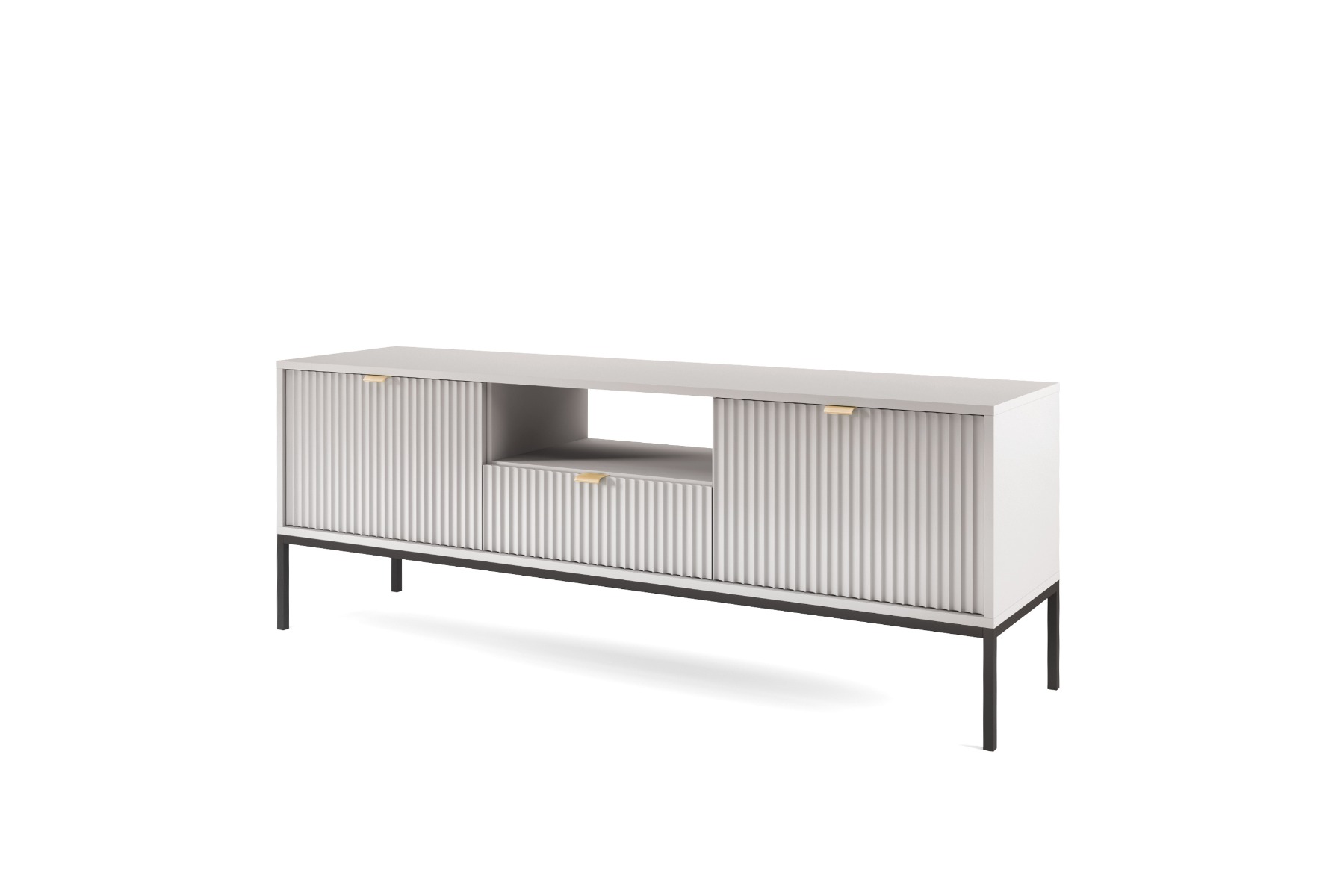 Dyfed TV Stand 154cm - Grey - Moonlight Interiors