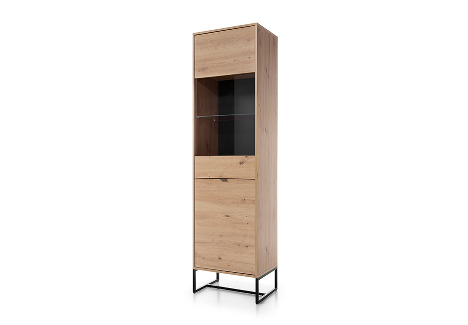Watford Tall Cabinet - Natural Oak - Moonlight Interiors