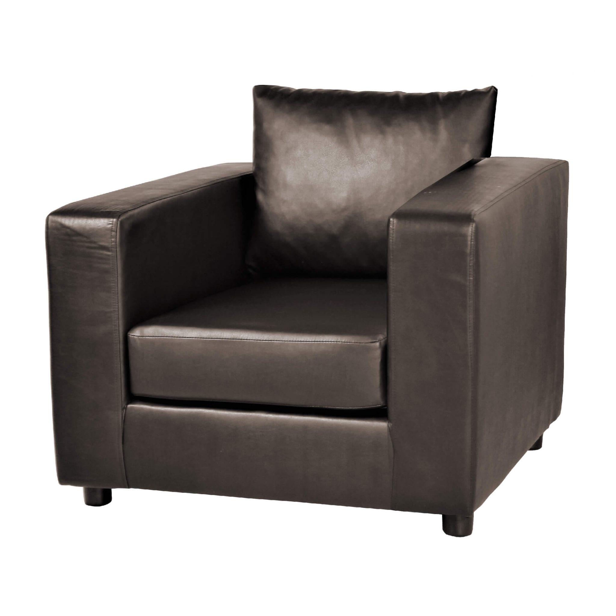 Armchair - NORFOLK Leather 1 Seater Sofa - Brown - Sigrid Mills