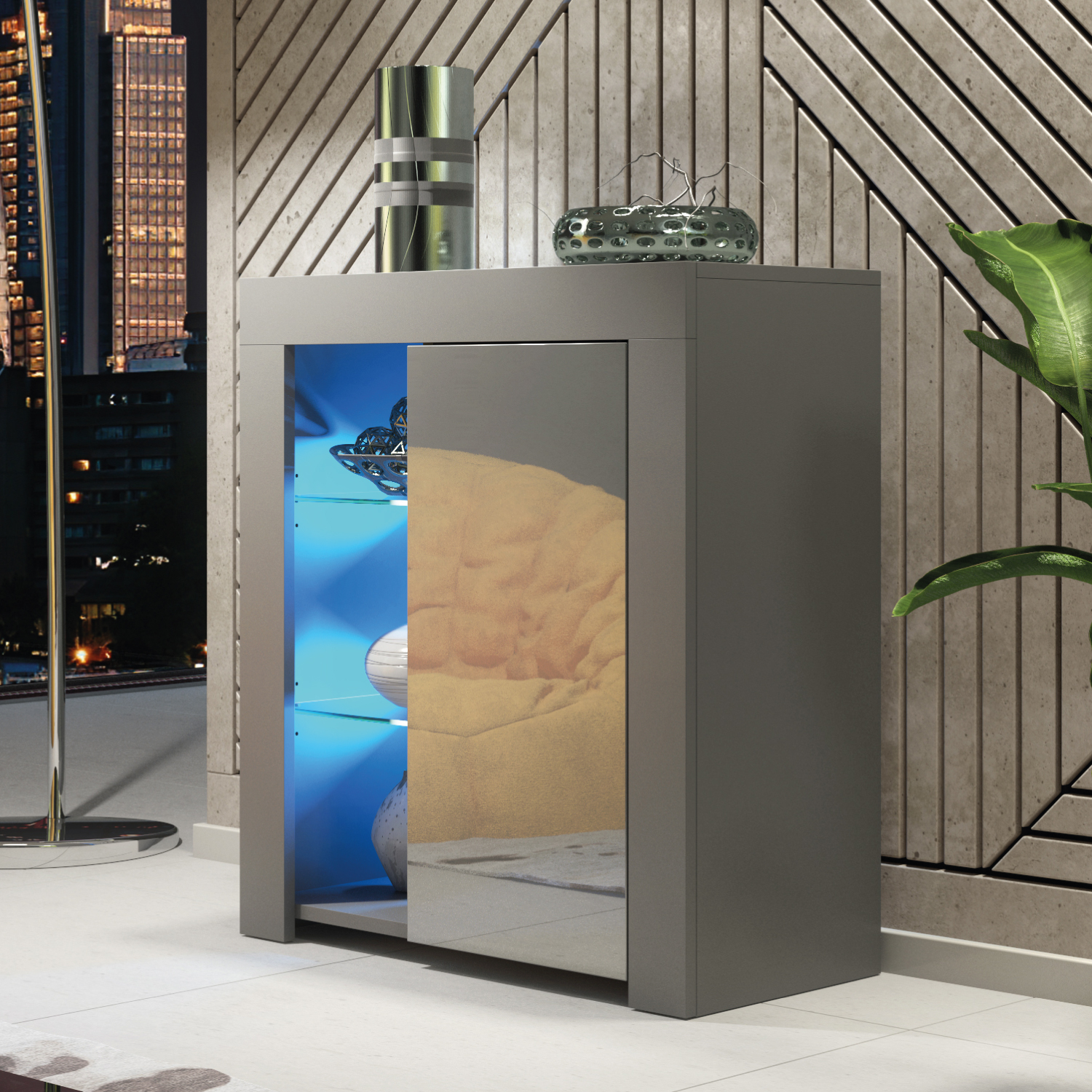 FLASH Sideboard 83cm - Dark Grey - Crete Bay