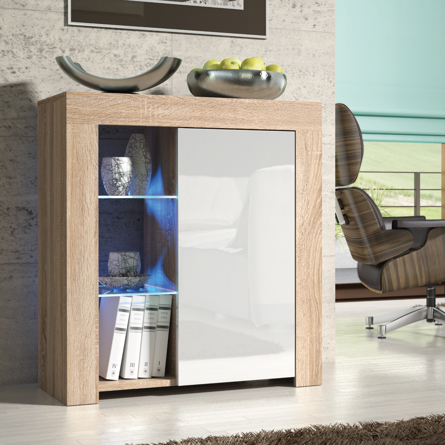 FLASH Sideboard 83cm - Natural Oak - Crete Bay