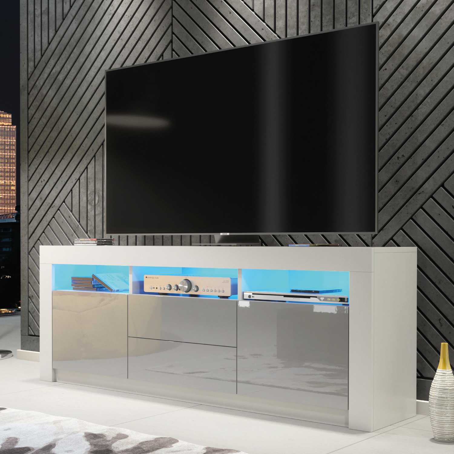 OASIS TV Unit 160cm - Grey - Crete Bay