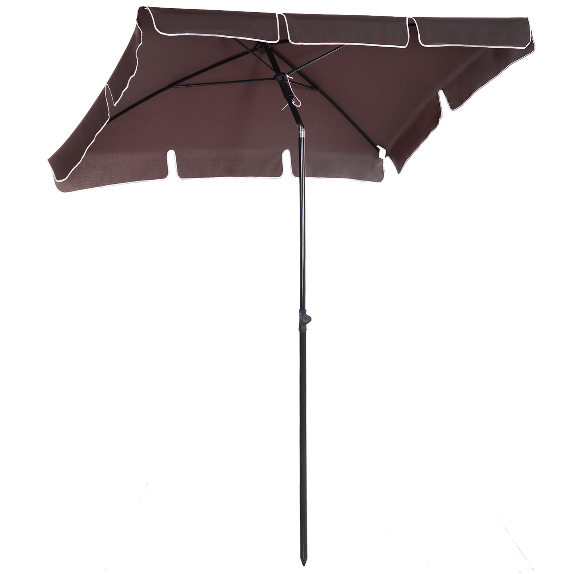 Aluminum Umbrella Parasol-Brown - Life Essentials