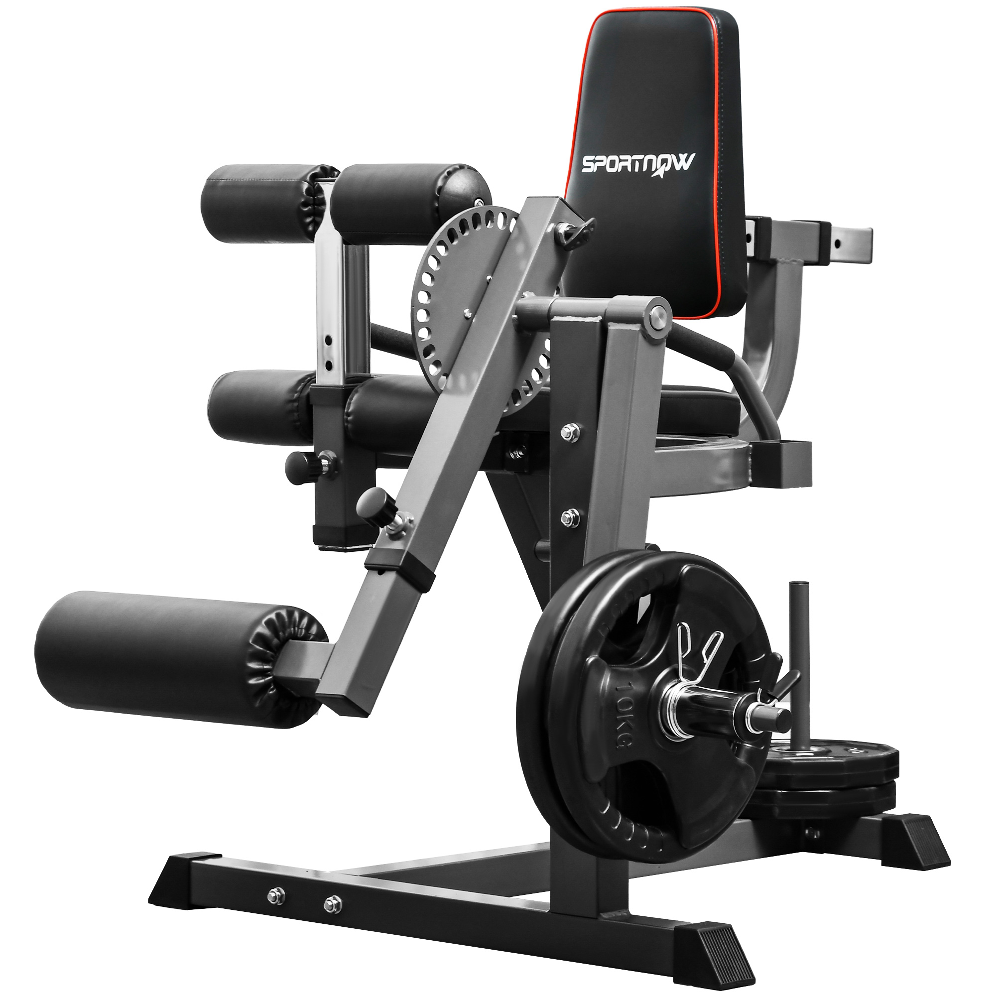 SPORTEDGE Seated Leg Extension Machine with Plate Loaded - Life Essentials