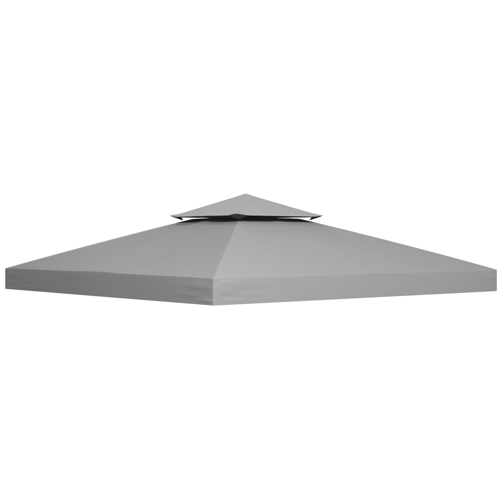 3 x 3M Gazebo Canopy Roof Top Replacement Cover Spare Part Light Grey (TOP ONLY) - Life Essentials