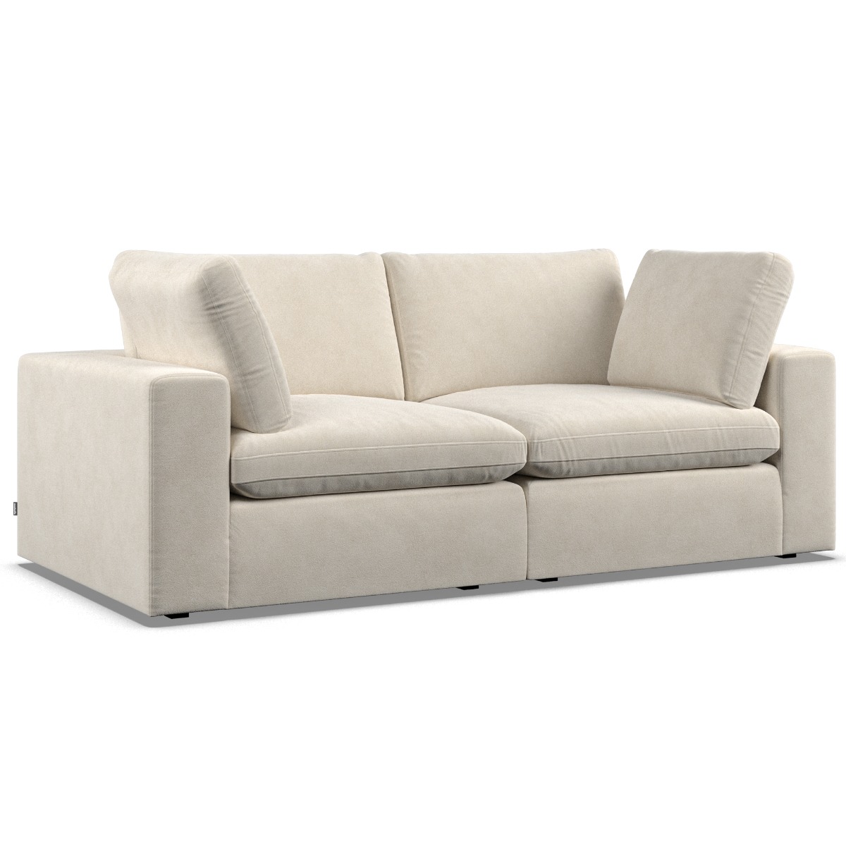 2 Seater Sofa - OBLAK Fabric Cotton - Edgbaston Living