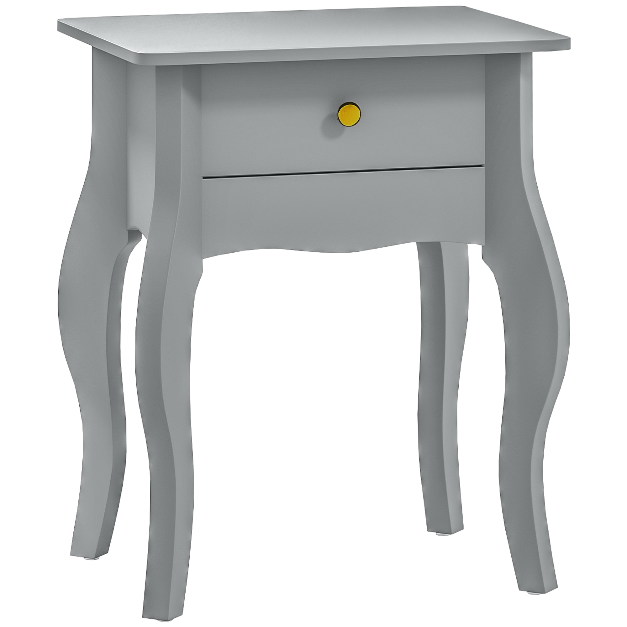 HERON French Style Side Table with Drawer Grey - Life Essentials