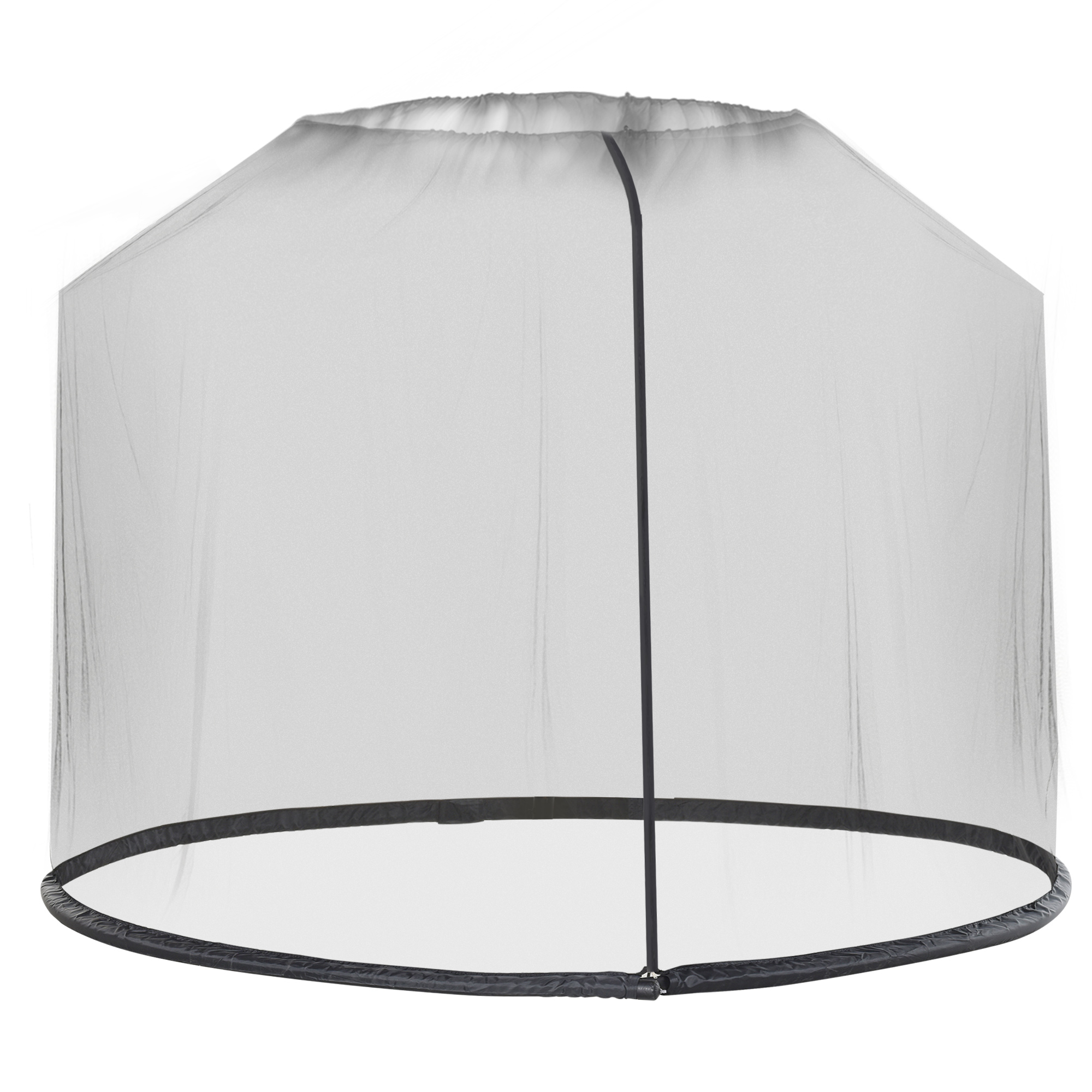 2.3m Umbrella Table Screen Outdoor Patio Cover Mosquito Insect Net Zipped Door - Life Essentials
