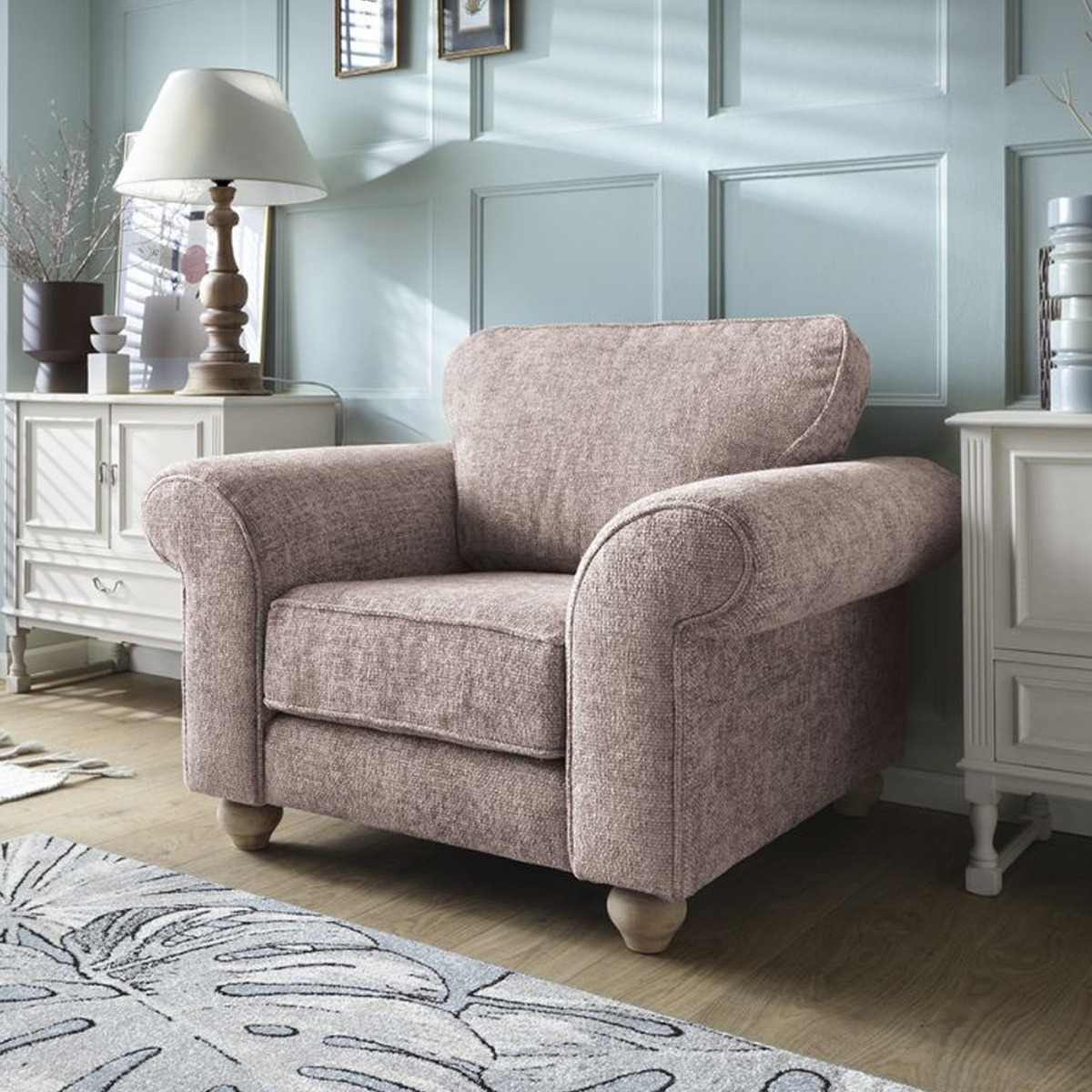 Ingrid Sofa Armchair - Woodrose - Moonlight Interiors