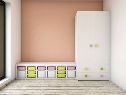 Kids Wardrobe with Drawers